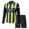 Maglia da Calcio a Maniche Lunghe Manchester City Trasferta 2024-25 per Bambino